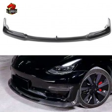 Передний Бампер Tesla Model 3: Стильное Углеродное Волокно, Черный Цвет