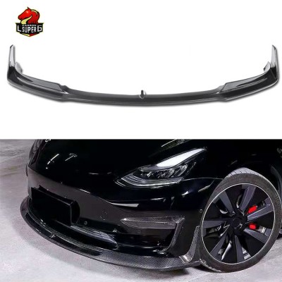 Передний бампер Tesla Model 3: стильное углеродное воло