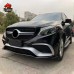 Обвес GLE63 для Mercedes-Benz M-klasse. Черный пластик.