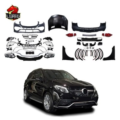 Обвес GLE63 для Mercedes-Benz M-klasse. Черный пластик.