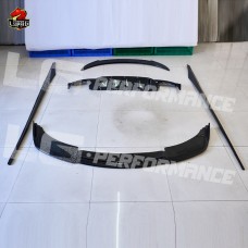 Карбоновый Комплект для Bmw M6: Передний Диффузор, Боковые Юбки, Спойлер. Ультрамодный Черный!