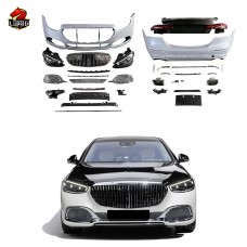 Передний Бампер Mercedes-benz E-klasse в Стиле Mbh для Benz W213. Углеродное Волокно, Черный.