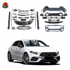 Обвес A45 для Mercedes-benz A-klasse. Черный Пп. Уникальный Стиль и Качество.