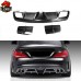 Диффузор заднего бампера C63 AMG Style для Mercedes-Ben
