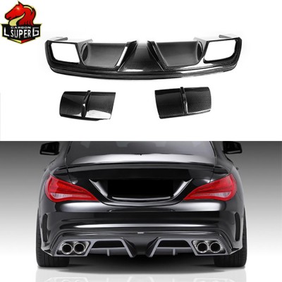 Диффузор заднего бампера C63 AMG Style для Mercedes-Ben