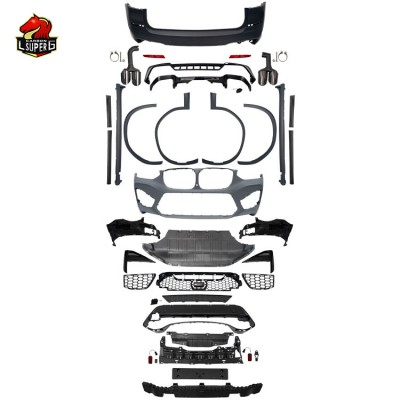 Бампер для BMW X3 G01 G08 из углеродного волокна, черно