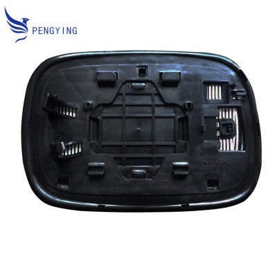 Стекло бокового зеркала Toyota CROWN 05-09, черное.