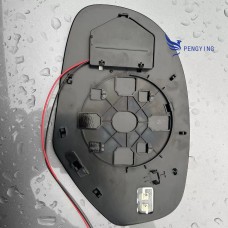 Стекло Автомобильного Зеркала для Cadillac Chevrolet Silverado 2007-2013, Abs+стекло, Цвет Черный