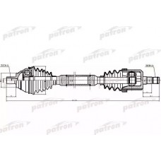 Полуось привода PDS6877