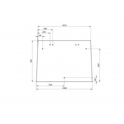 Стекло кабины заднее 9C34-25422A12-EB