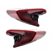 Задние Фары для Toyota C-hr из Абс с Led Подсветкой, Красного Цвета