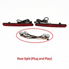 Задний Бампер Toyota Sienna Красный с Светодиодными Фарами (Red bumper light)
