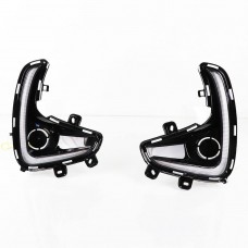 Дневные Ходовые Огни для Toyota Yaris Vios, Светодиодные, Динамические, Желтое Реле, Белый Абс
