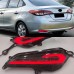 Задний фонарь для Toyota Yaris, красный светодиодный от
