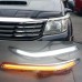 Фара брови Toyota Hilux Vigo желтый сигнал Светодиодные
