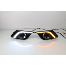 Светодиодные Дневные Ходовые Огни Drl Mazda 3 Axela Белого Цвета (Белый и желтый)