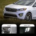 Светодиодные дневные ходовые огни для Kia Sorento: Белы