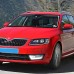 Светодиодные дневные огни Skoda Octavia A7 белого цвета