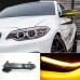 Светодиодный поворотник для BMW серии 1-4, ABS, черный