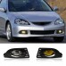 Фара переднего бампера Acura RSX Shuttle белого цвета и