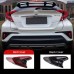 Задние фары для Toyota C-HR из АБС с LED подсветкой, кр