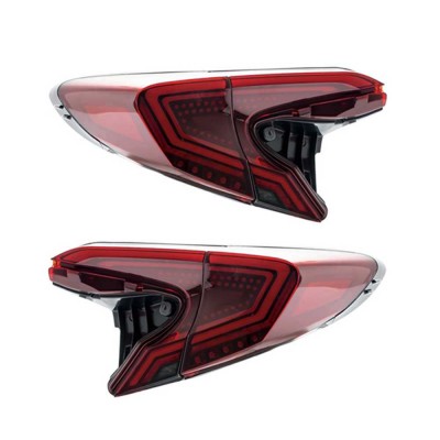 Задние фары для Toyota C-HR из АБС с LED подсветкой, кр