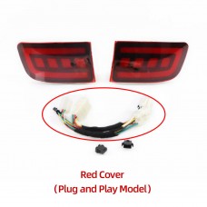 Светодиодные Задние Фары Toyota Land Cruiser Prado Lc120 Красного Цвета (Красная модель Plug and play)