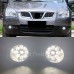 Противотуманные фары Nissan Qashqai белого цвета из ПК+