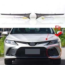 Светодиодная Решетка Радиатора Toyota Camry Белого Цвета из Абс с Дневными Ходовыми Огнями (Белый и желтый 21-23 модель)