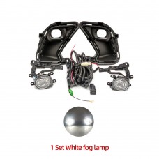 Противотуманные Фары Toyota Highlander Белого Цвета из Abs с Led-подсветкой