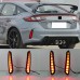 Светодиодный задний фонарь Honda Civic Type R красного 
