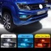 Фары светодиодные для Volkswagen Amarok, белого цвета, 