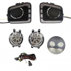 Противотуманные Фары для Toyota Tundra Светодиодные Drl Белого Цвета (DRL Туман 9LED)