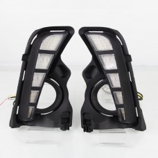 Противотуманные Фары Toyota Highlander, Led Дневные Ходовые Огни, Белый, Abs + Светодиод