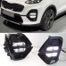 Дневные ходовые огни Kia Sportage KX5, светодиодные, бе