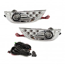 Противотуманная фара для Toyota Land Cruiser Prado 1995-1997, ABS, светодиодная, влагозащита IP67
