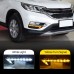 Светодиодные дневные огни Honda CR-V белого цвета с фун