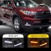 Дневные ходовые огни DRL для Toyota Highlander, светоди