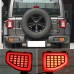 Задний противотуманный фонарь для Jeep Wrangler, красны