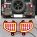 Задний противотуманный фонарь для Jeep Wrangler, красны