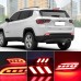 Задний фонарь Jeep Compass красный светодиодный