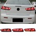 Задние фары Mitsubishi Lancer X красного цвета из свето