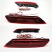 Задний бампер Honda City красного цвета с LED-подсветко
