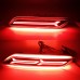Задний бампер Honda City красного цвета с LED-подсветко
