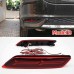 Задний бампер Honda City красного цвета с LED-подсветко
