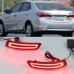 Задний бампер Toyota Corolla Altis с LED-сигналами, кра
