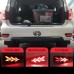 Задний бампер с LED отражателем для Nissan Patrol - кра
