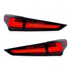 Задние Фары в Сборе для Toyota Highlander Красного Цвета из Abs с Led-подсветкой