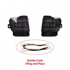 Габаритные фонари для Toyota Land Cruiser 2007-2025, ABS, светодиодные, дымчатые, влагозащита.
