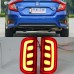 Светодиодный задний бампер для Honda Civic, красный, АБ
